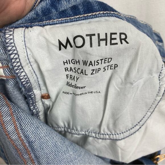 Mother Superior High Waisted Rascal Zip Step Fray in Misbeliever Sz.27 - Picture 12 of 16